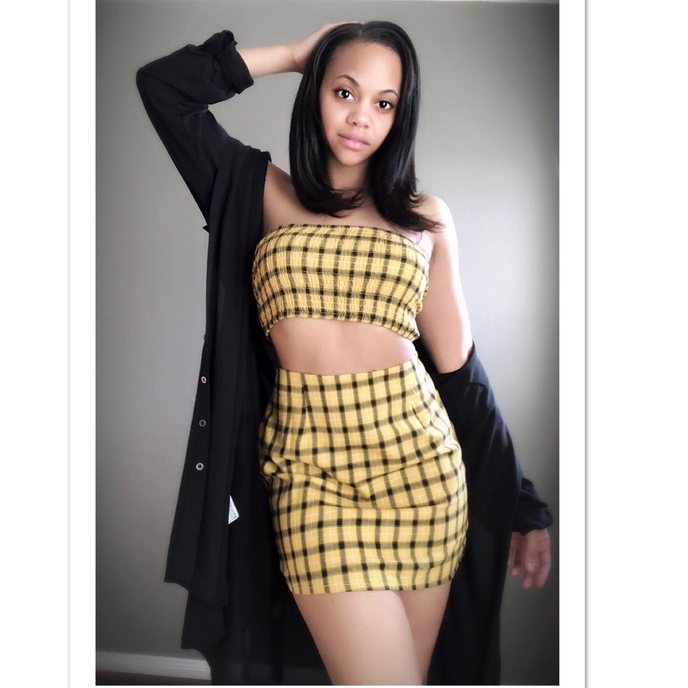 Matching set (tube top, w/ skirt)